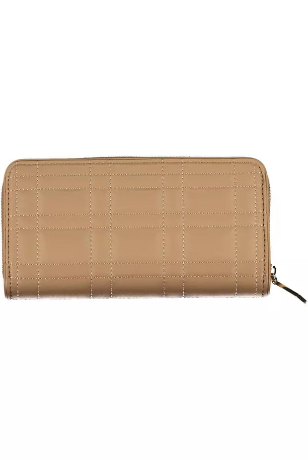 Beige Polyester Women Wallet Calvin Klein