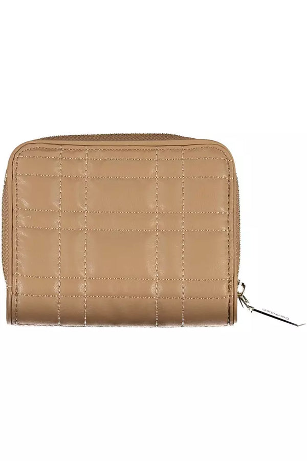 Beige Polyester Women Wallet Calvin Klein