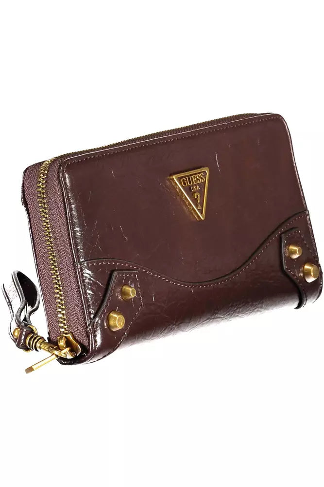 Brown Polyethylene Women Wallet Guess Jeans