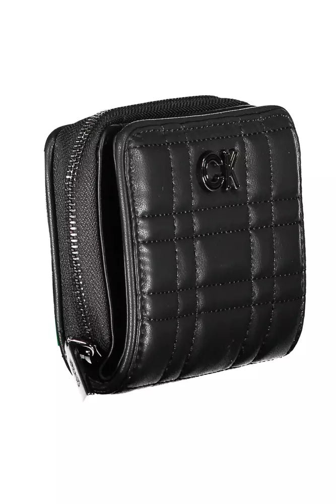 Black Polyester Women Wallet Calvin Klein