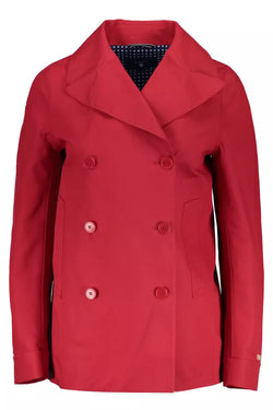 Red Cotton Women Jacket Gant