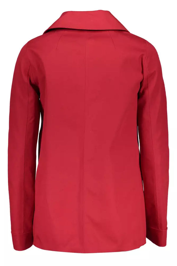 Red Cotton Women Jacket Gant