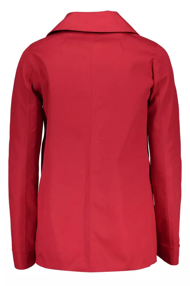 Red Cotton Women Jacket Gant