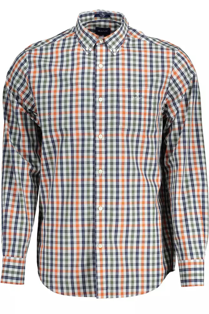 Green Cotton Men Shirt Gant