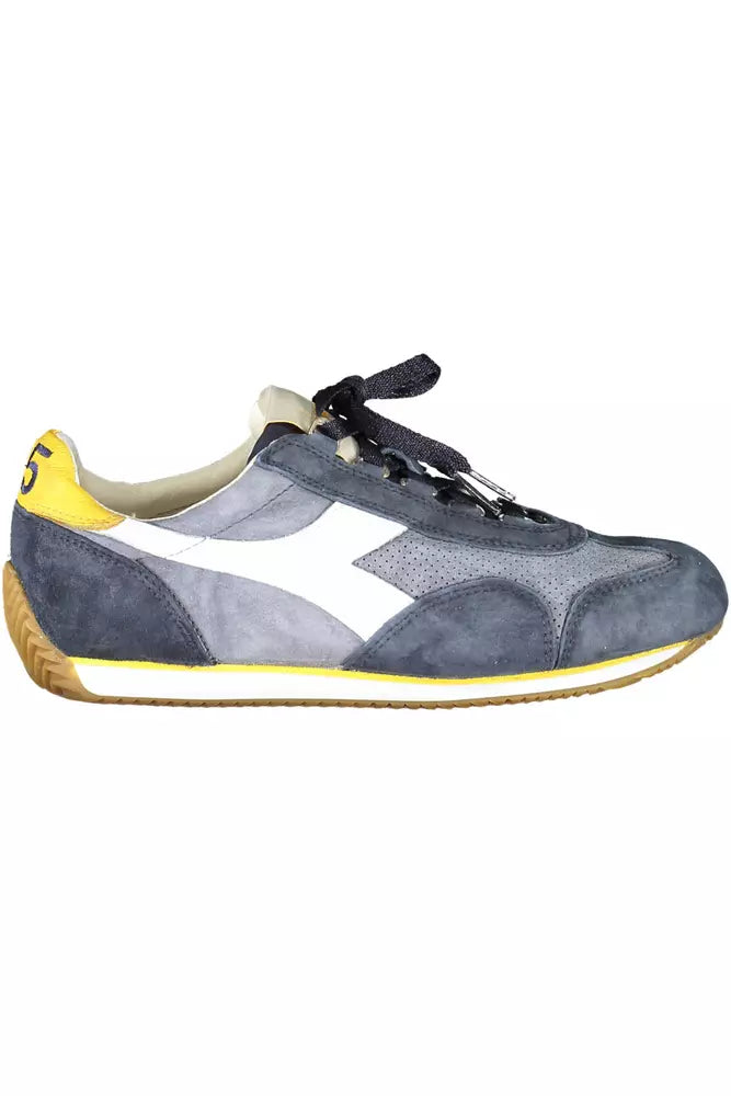 Blue Leather Women Sneaker Diadora