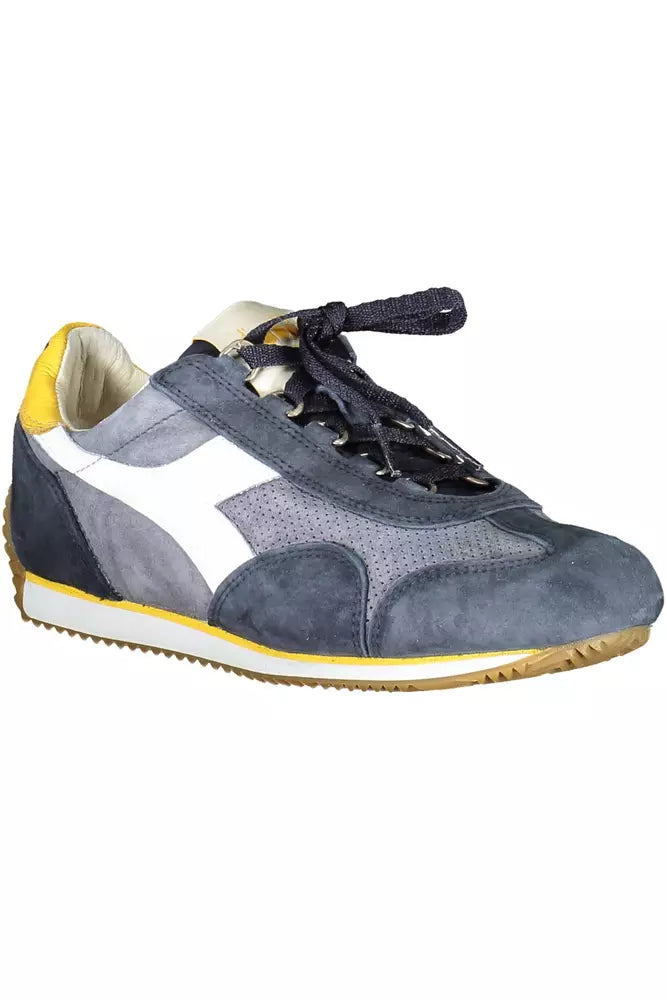 Blue Leather Women Sneaker Diadora