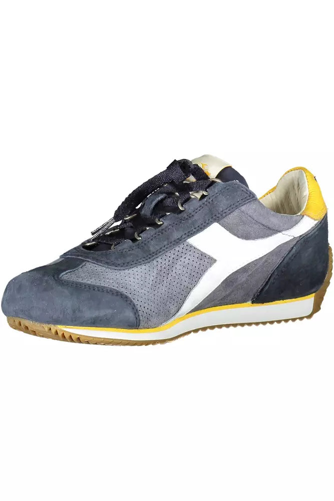 Blue Leather Women Sneaker Diadora