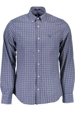 Blue Cotton Men Shirt Gant