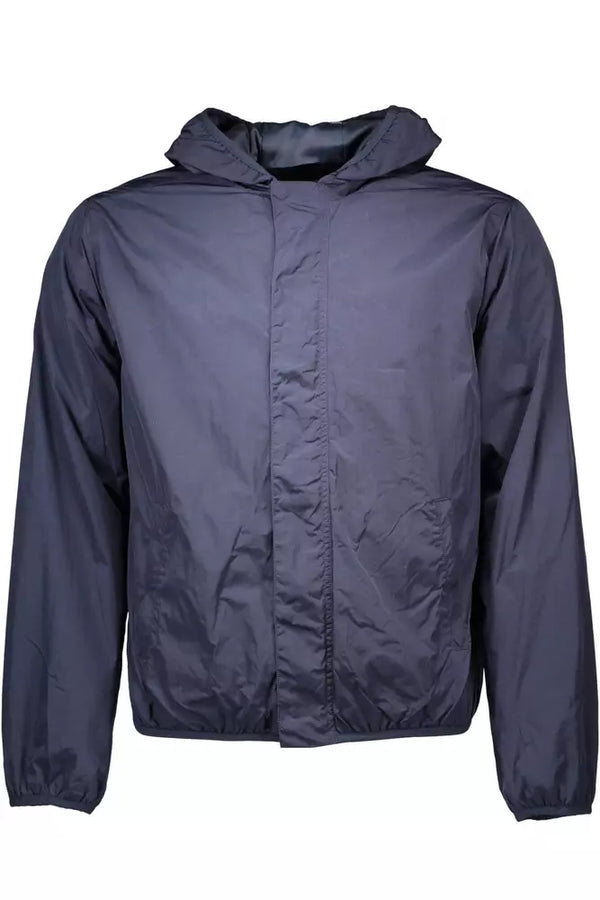 Blue Nylon Men Jacket Gant