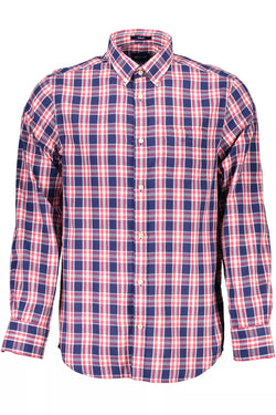 Blue Cotton Men Shirt Gant