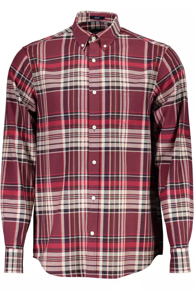 Red Cotton Men Shirt Gant