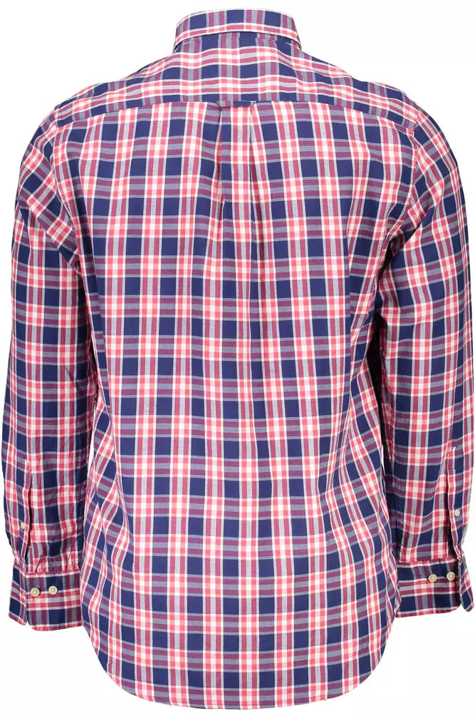 Blue Cotton Men Shirt Gant