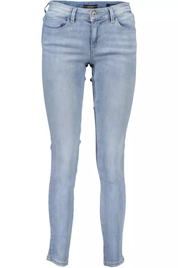 Light Blue Cotton Women Jeans Guess Jeans