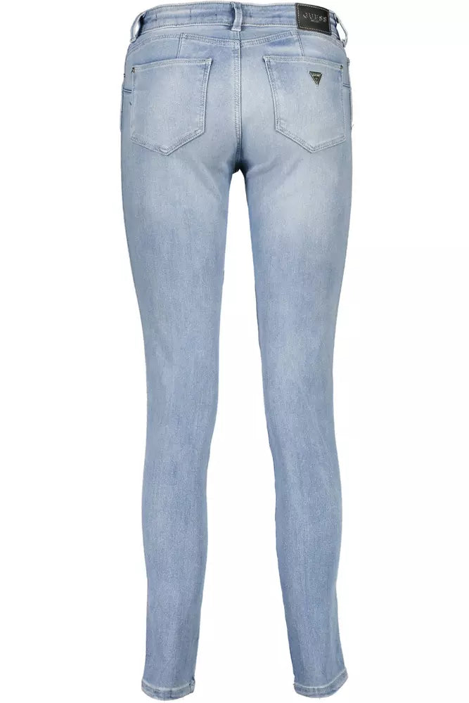 Light Blue Cotton Women Jeans Guess Jeans