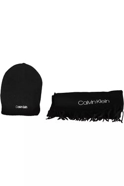 Black Acrylic Men Scarf Calvin Klein