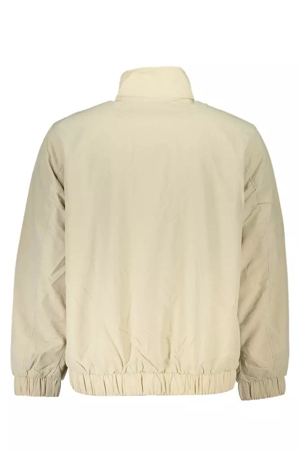 Beige Polyamide Men Jacket Tommy Hilfiger