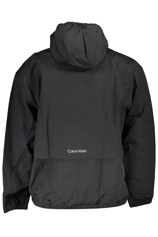 Black Cotton Men Jacket Calvin Klein