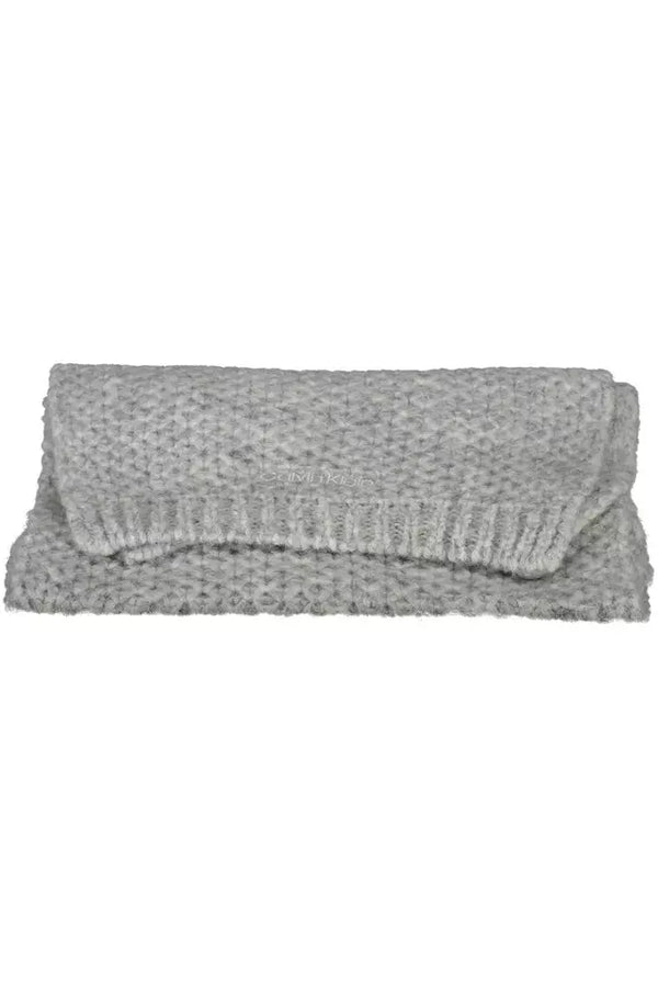 Gray Alpaca Women Scarf Calvin Klein