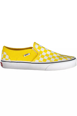 Yellow Polyester Women Sneaker Vans