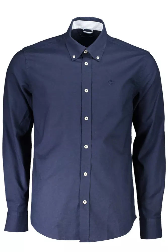 Blue Cotton Men Shirt North Sails