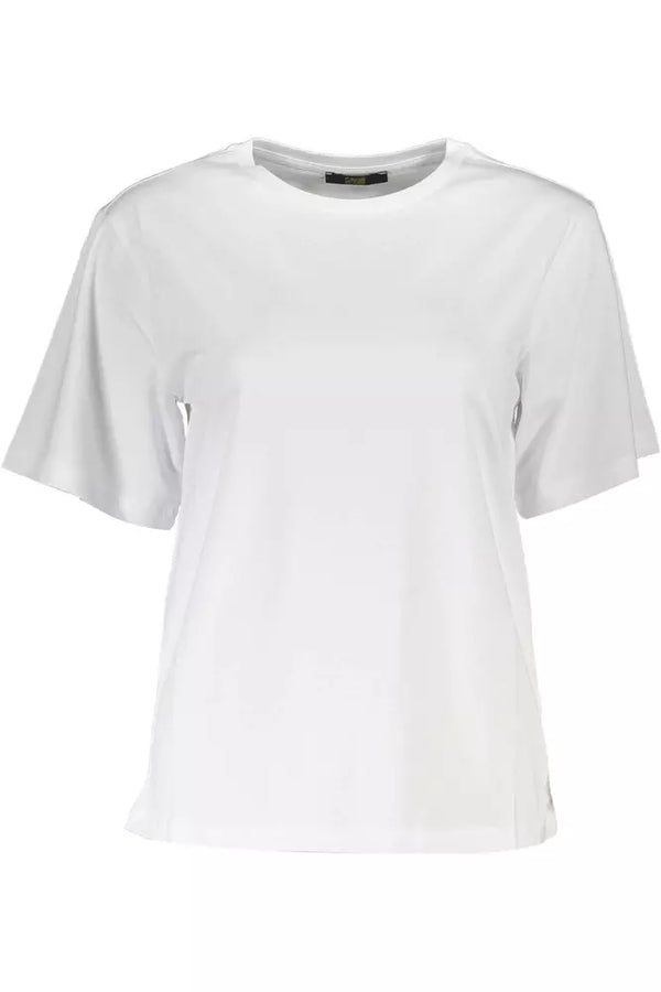 White Cotton Women T-Shirt Cavalli Class