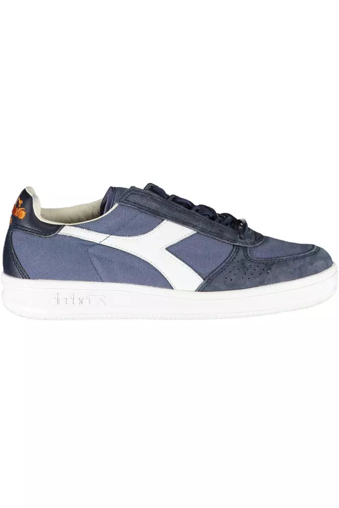 Blue Leather Women Sneaker Diadora