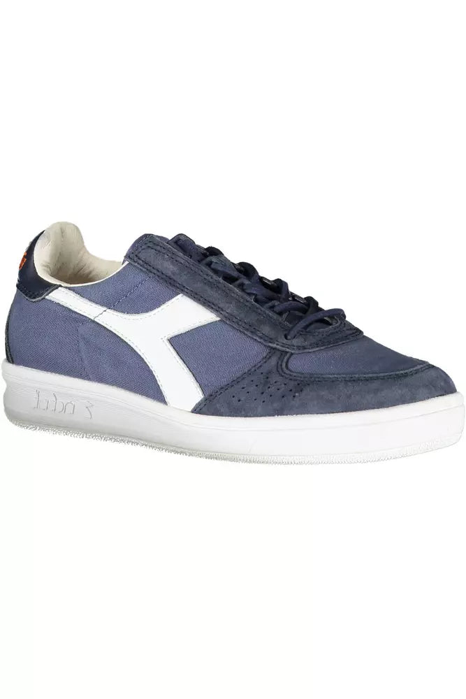 Blue Leather Women Sneaker Diadora