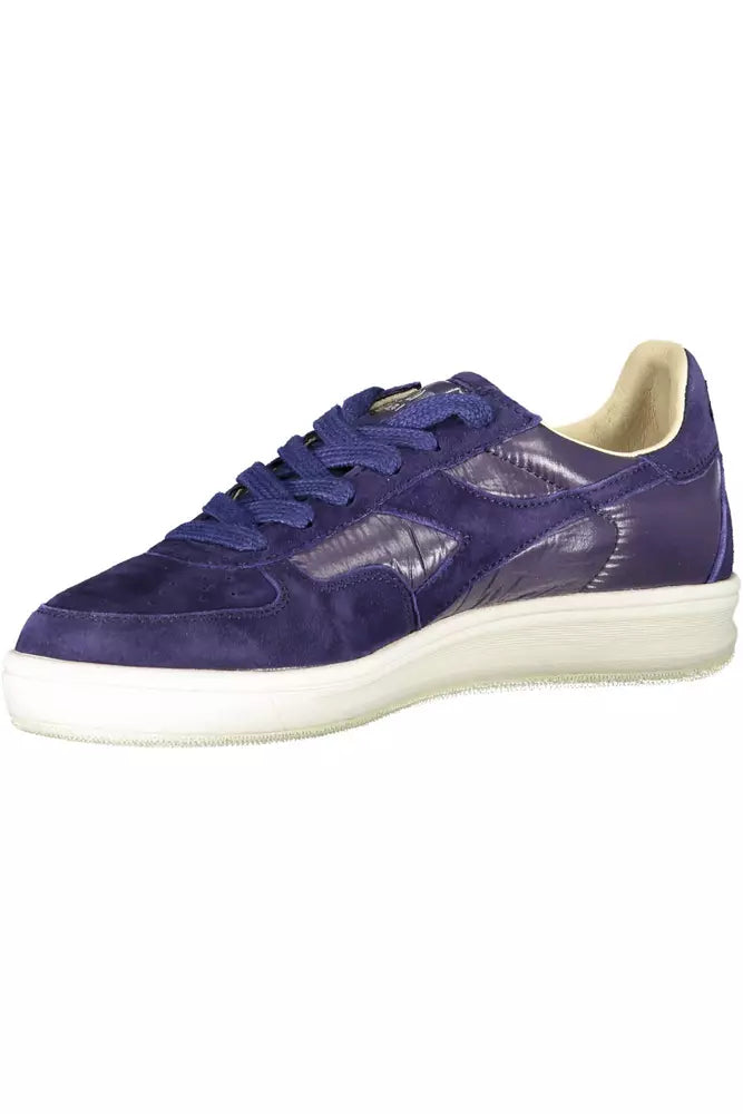 Blue Leather Women Sneaker Diadora