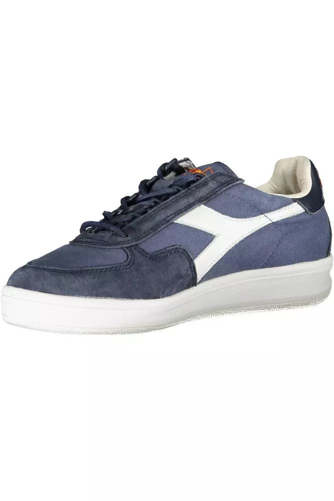 Blue Leather Women Sneaker Diadora