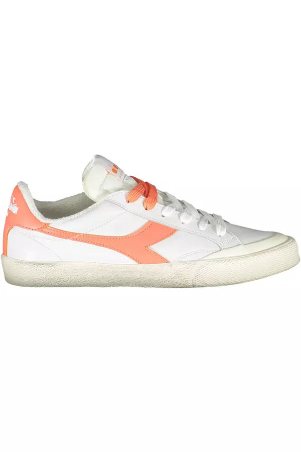 White Leather Women Sneaker Diadora