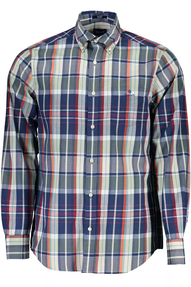 Green Cotton Men Shirt Gant