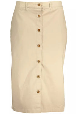 Beige Cotton Women Skirt Gant