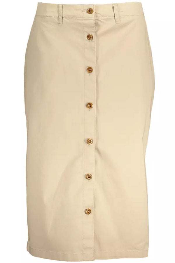 Beige Cotton Women Skirt Gant