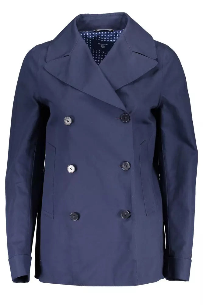 Blue Cotton Women Jacket Gant