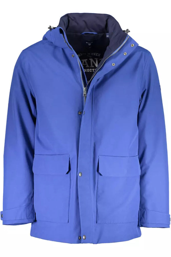 Blue Cotton Men Jacket Gant