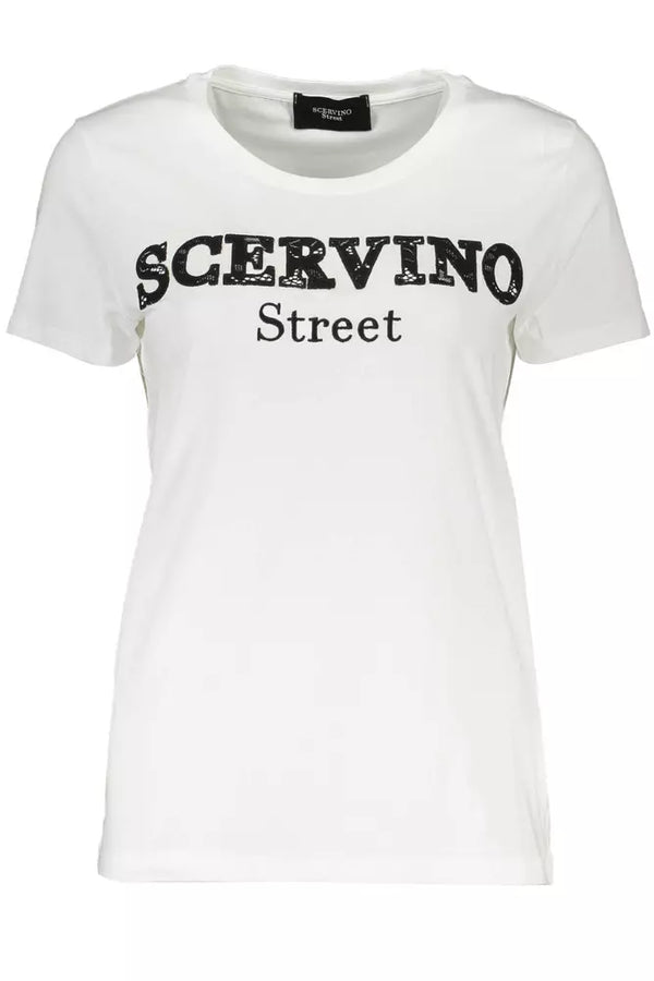 White Cotton Women Top Scervino Street