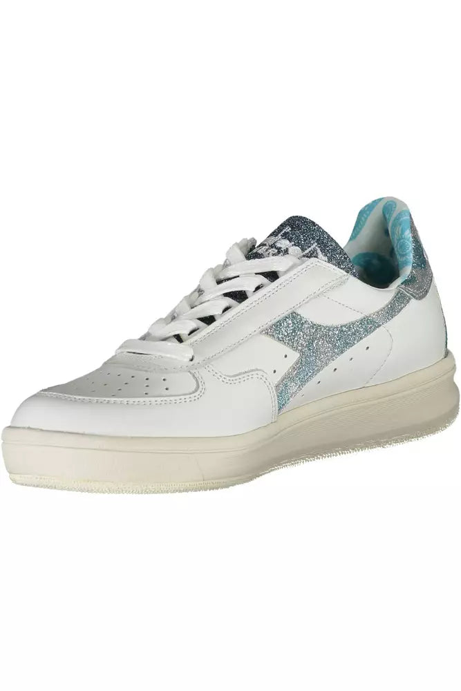 White Leather Women Sneaker Diadora