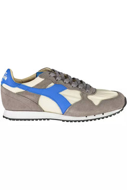 Gray Leather Women Sneaker Diadora