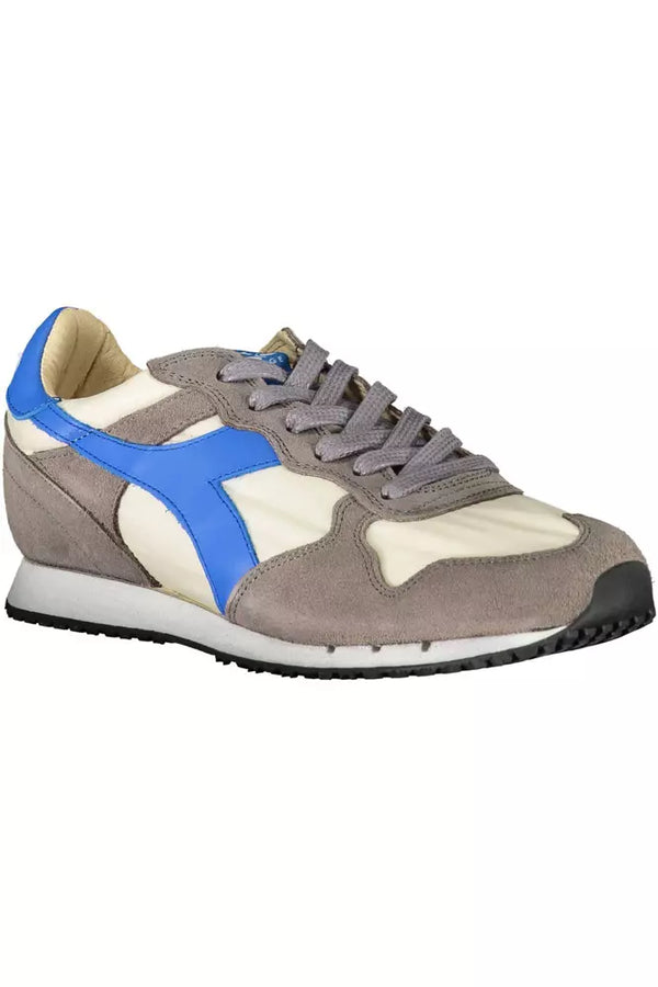 Gray Leather Women Sneaker Diadora