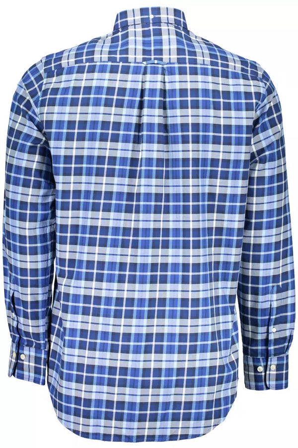 Blue Cotton Men Shirt Gant