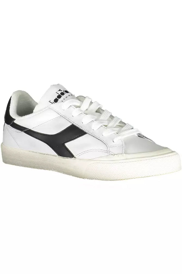 White Leather Women Sneaker Diadora