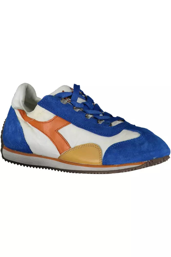 Blue Leather Women Sneaker Diadora