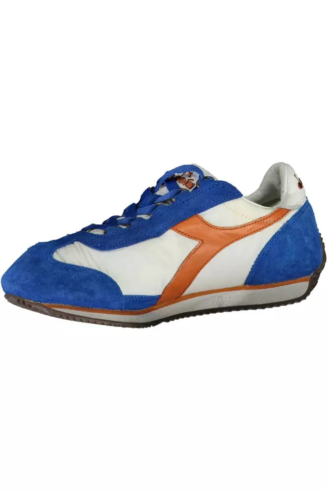 Blue Leather Women Sneaker Diadora