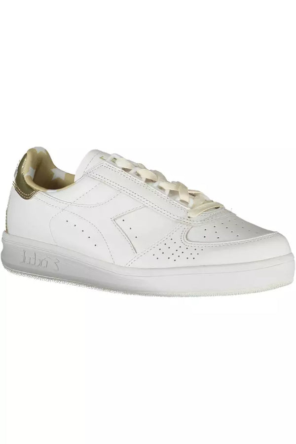 White Leather Women Sneaker Diadora