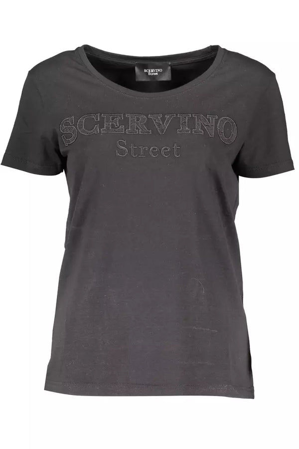 Black Cotton Women Top Scervino Street