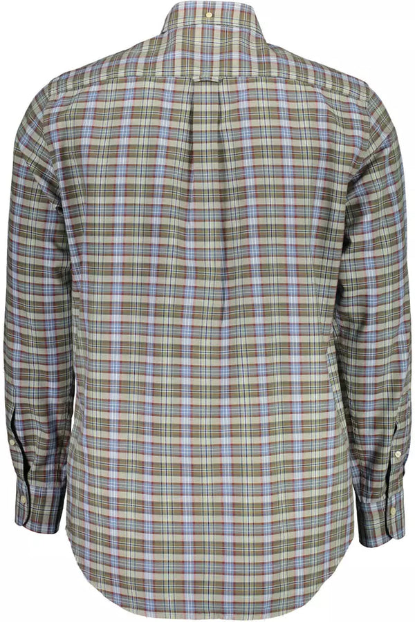 Green Cotton Men Shirt Gant