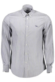 Light Blue Cotton Men Shirt Harmont & Blaine