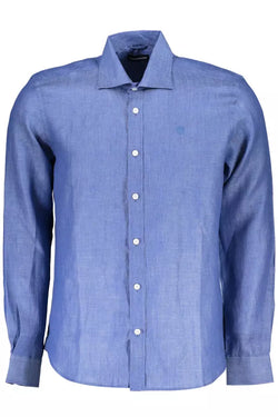 Blue Linen Men Shirt North Sails