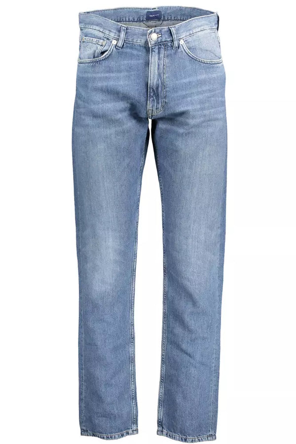 Blue Cotton Mens Jeans Gant