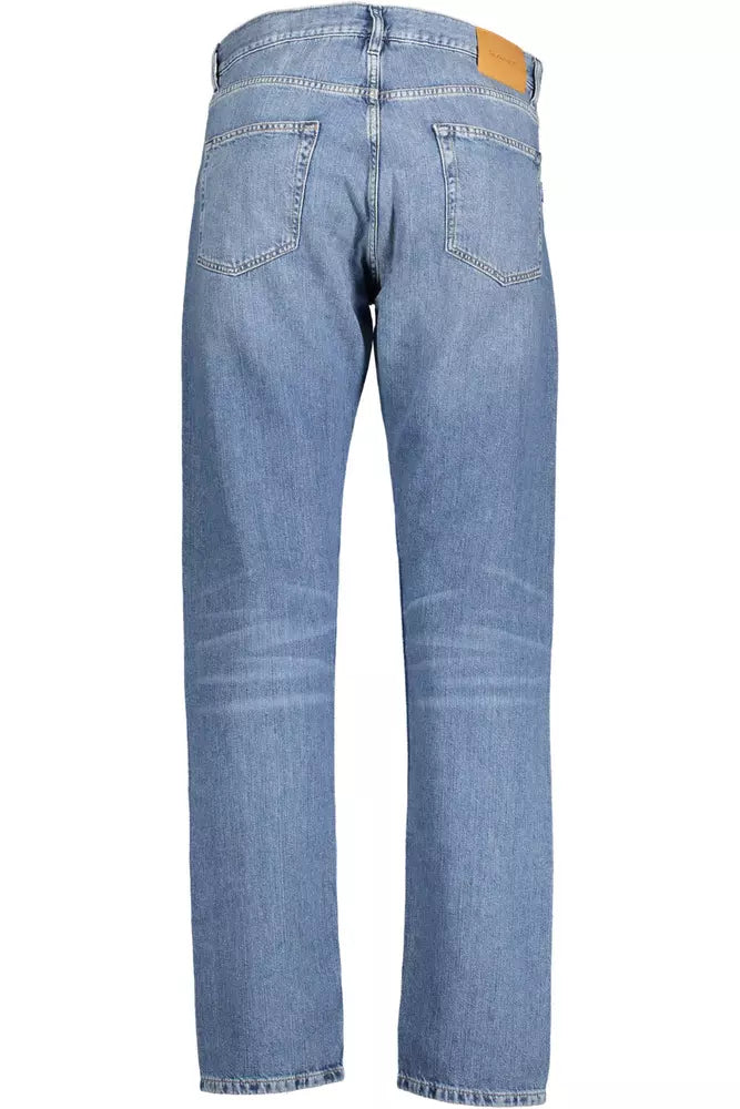 Blue Cotton Mens Jeans Gant